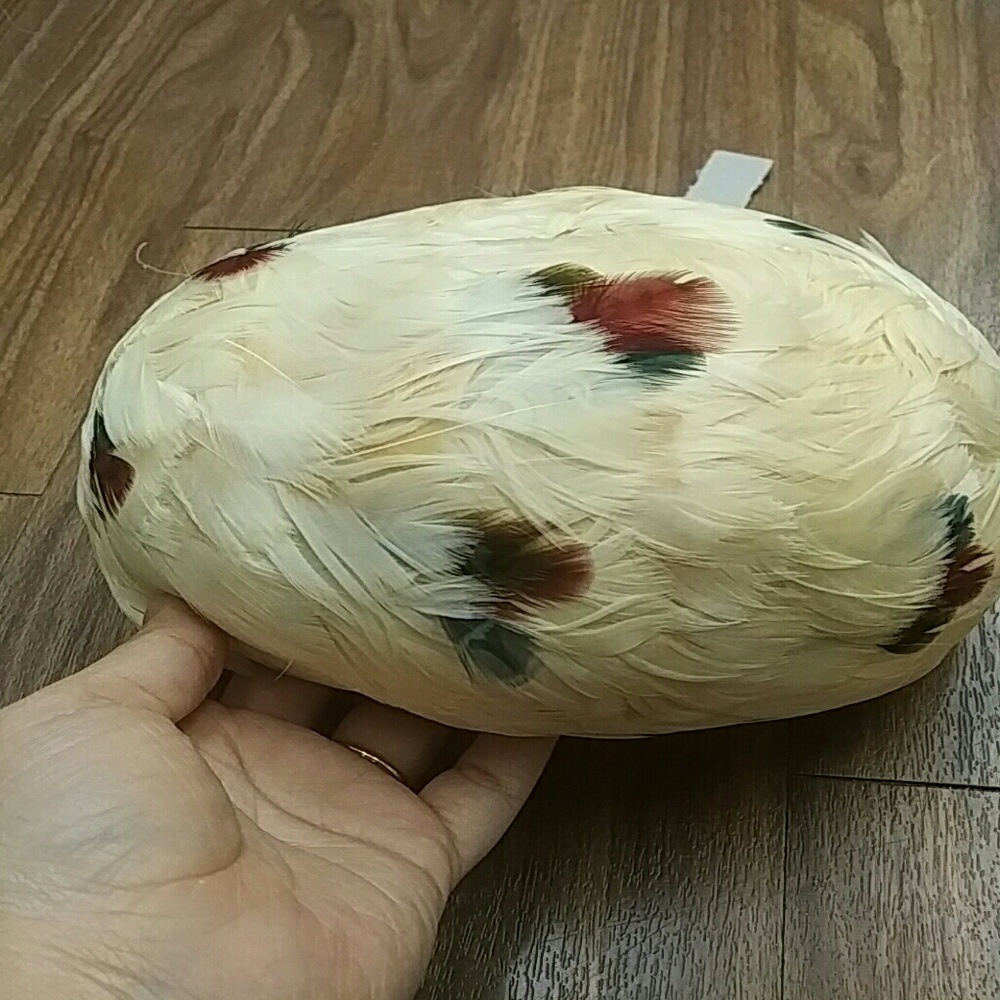 1960s feather hat